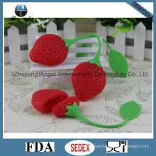 Popular Strawberry Silicone Tea Tool / Tea Strainer St03